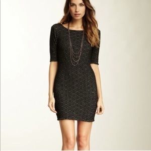 FREE PEOPLE Lady Pucker Scoop Back Bodycon Dress